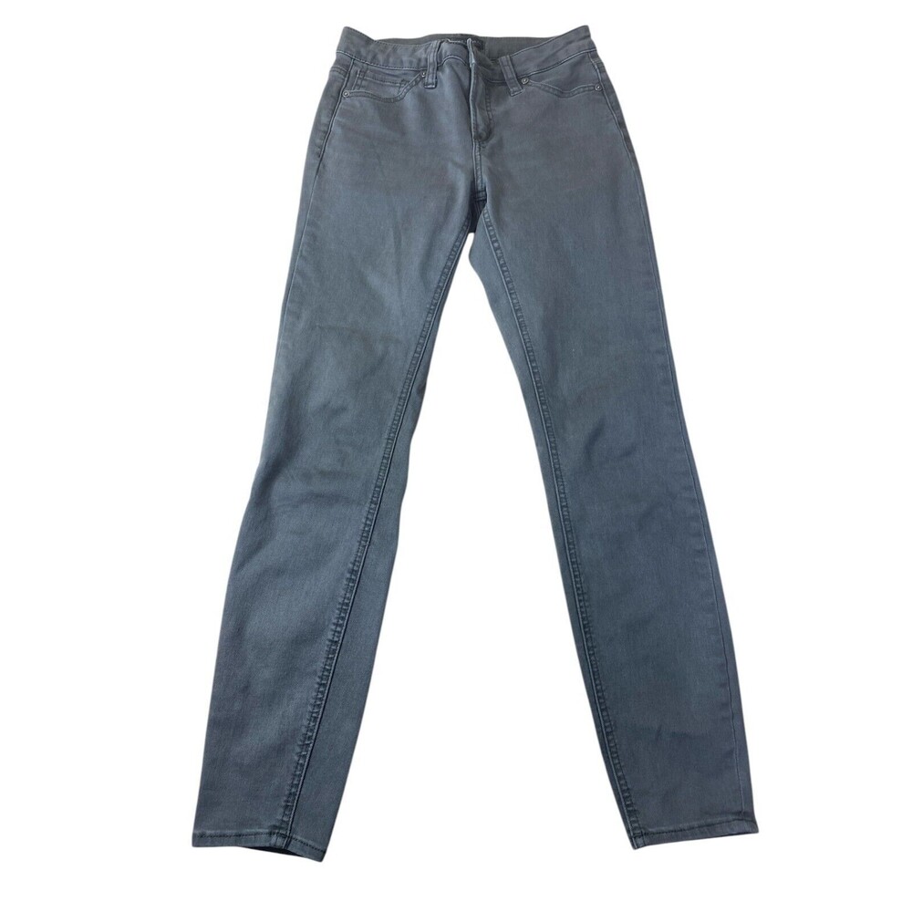 Silver Jeans Womens 2 / 25 x 29 Most Wanted Skinny Mid Rise Med Wash Gray